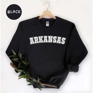 Arkansas Retro Football Style Graphic Crewneck Sweatshirt